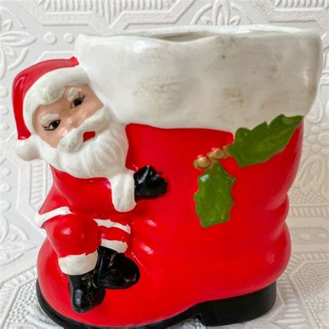 Vintage Santa Boot Etsy