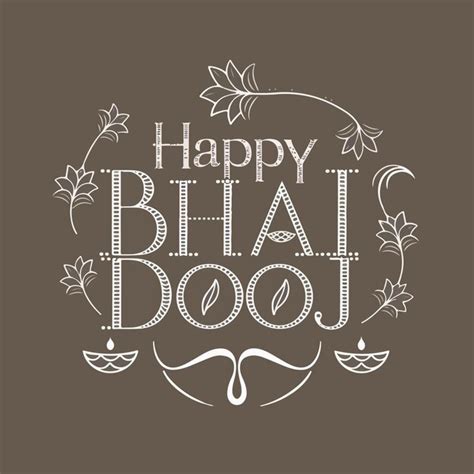 Happy Bhai Dooj Indian Festival Celebration Background Concept