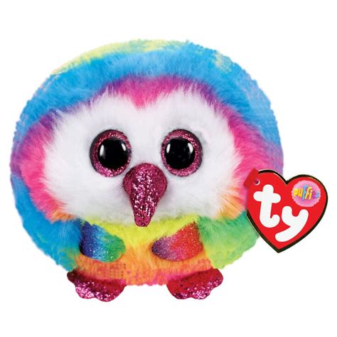 TY OWEN OWLS BEANIE BALLS