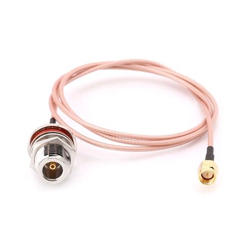 M N Female Bulkhead To Sma Male Plug Rg Pigtail Cable Rf Coaxial