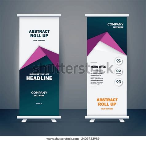 Vertical Banner Design Signboard Advertising Brochure Stock Vector ...