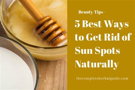 How to Remove Sunspots Naturally - Health and Natural Healing Tips