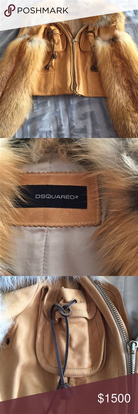 DSquared2 Fox Leather Jacket | Dsquared jacket, Studded jacket, Leather ...