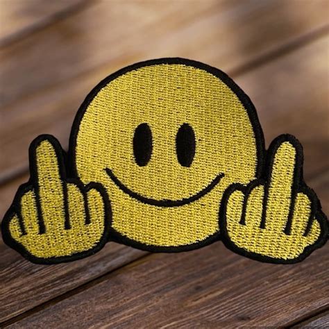 Middle Finger Patches Etsy