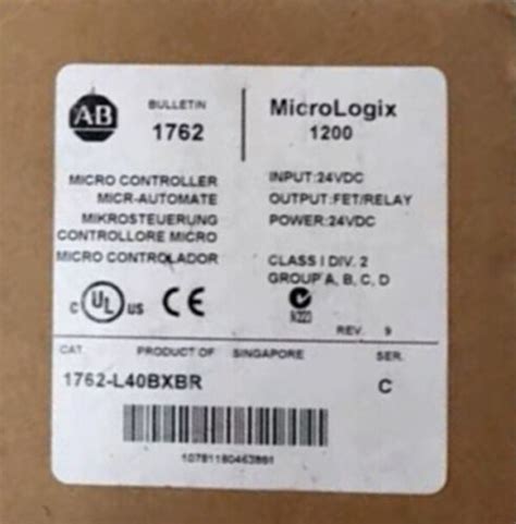 New AB 1762 L40BXBR SER C MicroLogix 1200 40 Point Controller US EBay