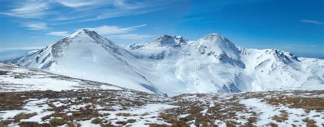 Beautiful Winter Skiins Season In Sar Planina In Macedonia Stock Photo