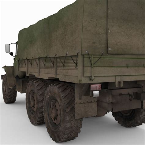 Russian Army 6x6 Truck Ural 4320 3D Model 179 C4d Ma Obj 3ds