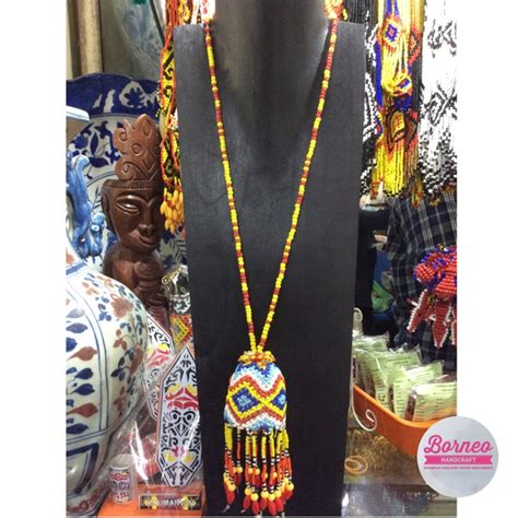 Jual Kalung Etnik Bandul Manik Dayak Kalimantan Shopee Indonesia