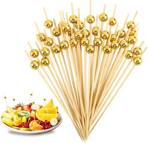 Amazon Cocktail Picks Gold Fancy Toothpicks Pcs Cocktail