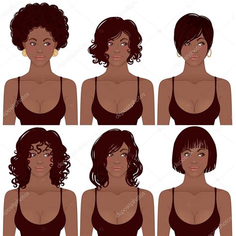 Young African American Woman — Stock Vector © Vgorbash 37536227