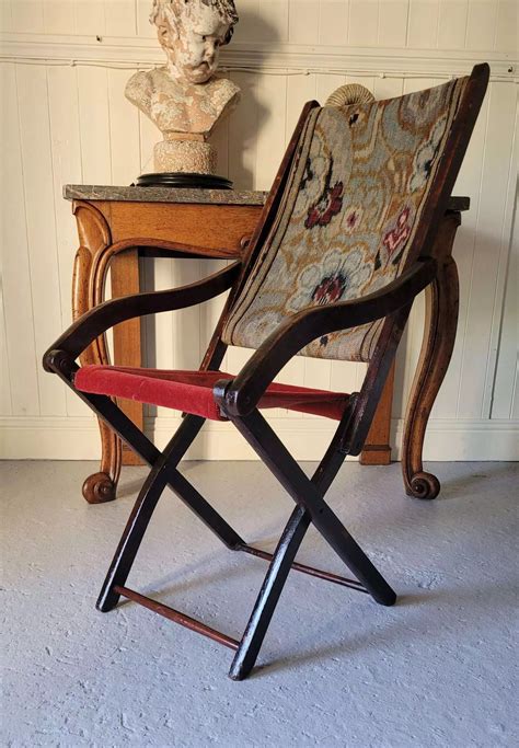 Early 20th Century Campaign Chair In Antique Campaign Chairs