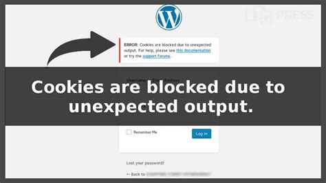 Cookies are blocked due to unexpected output in Wordpress | DDGPRESS