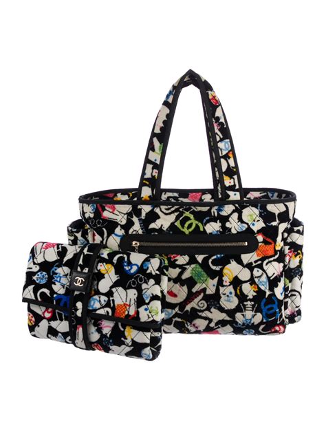 Chanel Terry Baby Animals Diaper Bag - Baby Gear - CHA194517 | The RealReal