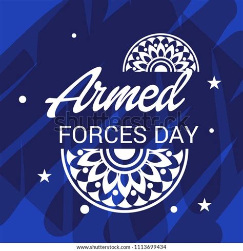 Vector Illustration Background Armed Forces Day Stock Vector Royalty Free 1113699434