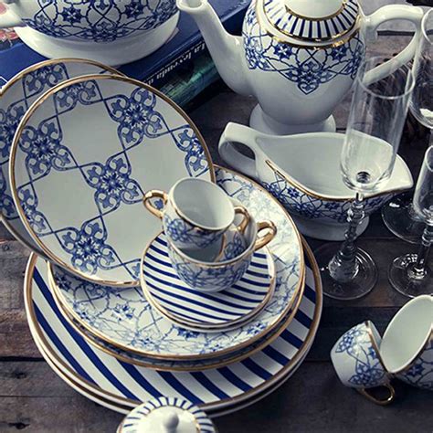 Aparelho De Jantar Lusitana Oxford Porcelana 42 Peças R 1 499 90 em