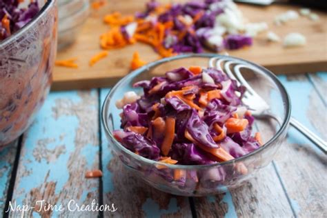 Tangy Coleslaw Recipe With Purple Cabbage Life Sew Savory