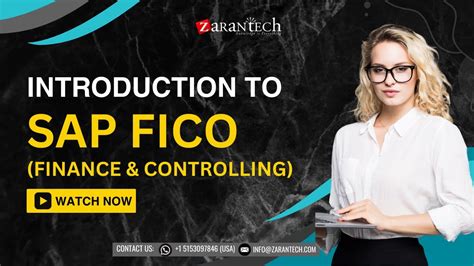 Introduction To Sap Fico Finance And Controlling Training Zarantech Youtube