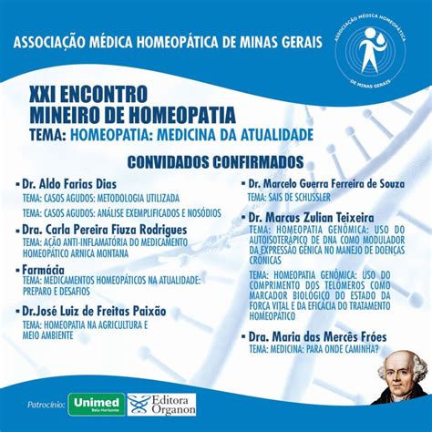 Xxi Encontro Mineiro De Homeopatia Amhb