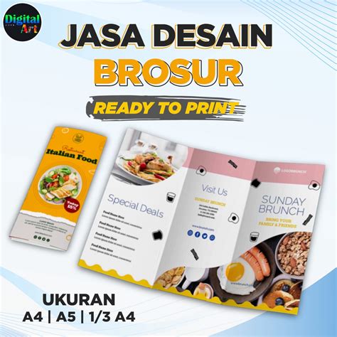 Jual Jasa Desain Brosur Murah Pamfletleafletflyer Shopee Indonesia