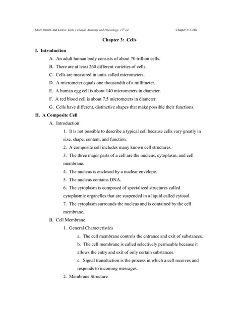 Human Anatomy And Physiology Chapter 3 Cells And Tissues Answer Key Gustavogargiulo Free