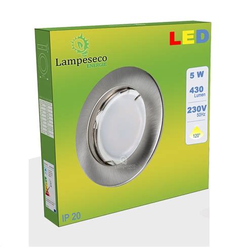 Lot De Spot Led Encastrable Complete Alu Bross Lumi Re Blanc Chaud