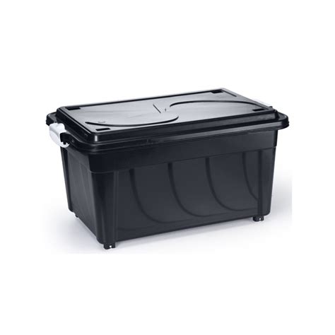 Caixa Container 60 Litros Preta Resistente Rodinhas Shopee Brasil