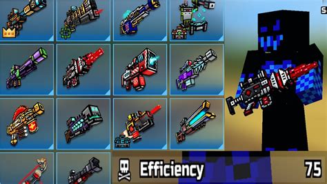 Pixel Gun D Using All Efficiency Mythical Sniper Weapons