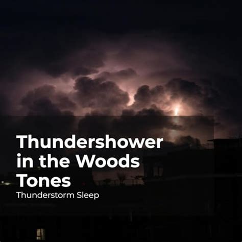 Play Thundershower In The Woods Tones By Thunderstorm Sleep