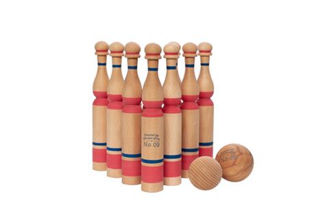 Wooden Story Red Bowling Set - 10 pcs | themulberrytreehouse