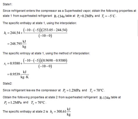 Solved Refrigerant 134a Enters The Compressor Of A Refrigerator As