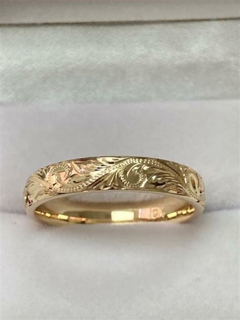 Indian Gold Wedding Rings With Names Engraved