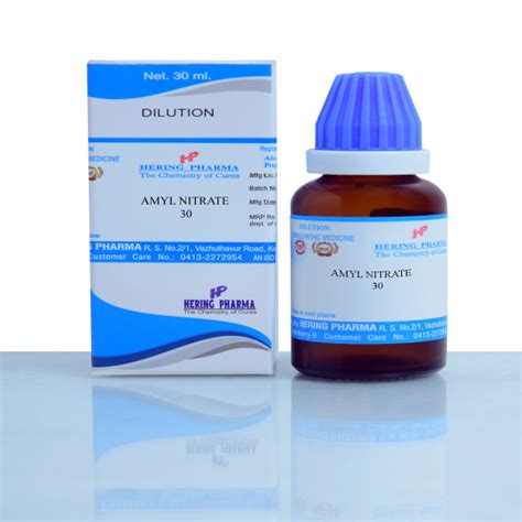 Buy Hering Pharma Amyl Nitrate 30 Dilution 30 ml Online at Best Price - Dilutions