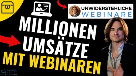 Unwiderstehliche Webinare Erfahrungen Von Thorsten Kreutz Youtube