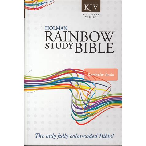 A Kjv Rainbow Study Bible King James Version English Bible Shopee