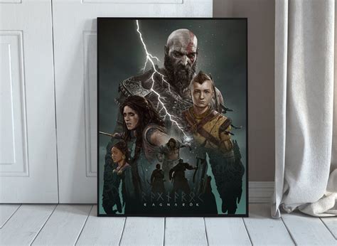 Poster God Of War Ragnarok Poster God Of War Ragnarok Game Art Poster