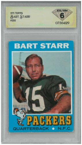 1971 Topps BART STARR 200 DSG 6 EX NM EBay