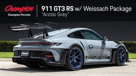 Porsche 911 Gt3 Rs 992 W Weissach Package In Arctic Grey Youtube