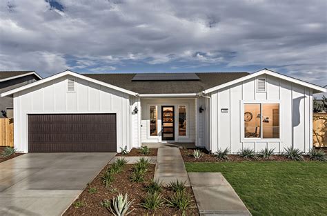 Modern All White Farmhouse Exterior Single Story Home Modern