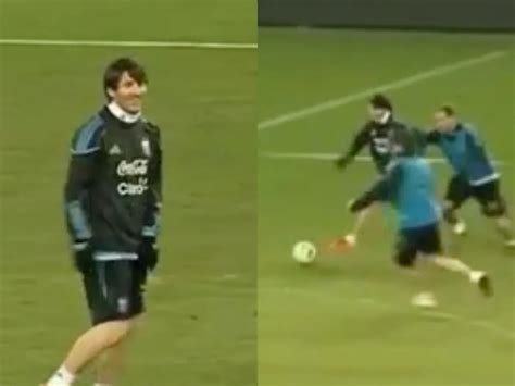 El inédito video de Lionel Messi entrenando con la Selección Argentina