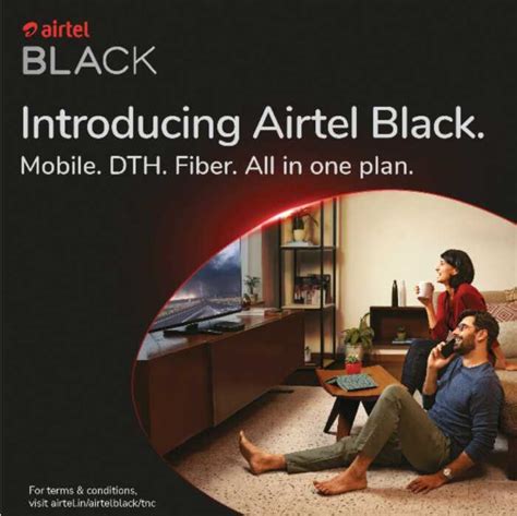 Airtel Launches Airtel Black Indias First All In One Solution For