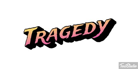 Tragedy Word Animated Logo Designs