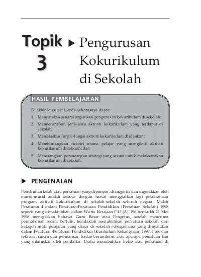 Pengurusan Kokurikulum Di Sekolah