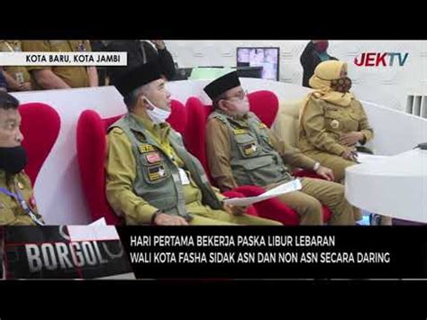 WALI KOTA FASHA SIDAK ASN DAN NON ASN SECARA DARING YouTube