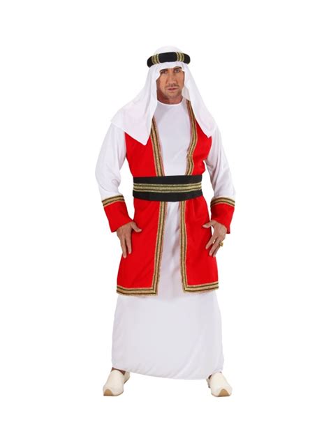 D Guisement Prince Arabe Homme Tunique Avec Gilet Ceinture Keffieh