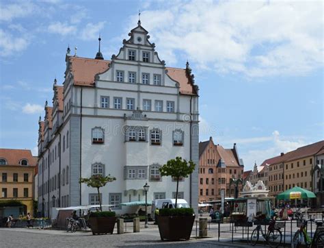 Historical Town Hall In The Old Town Of Wittenberg Saxony Anhalt
