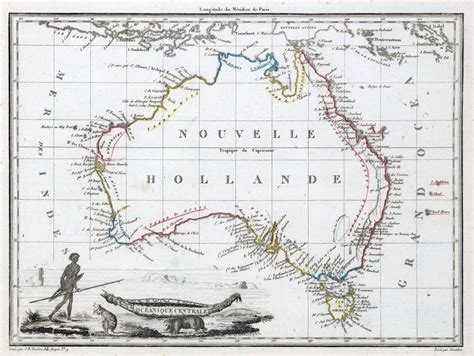 1812 Map Of Australia By Conrad Malte Brun And Pierre Lapie