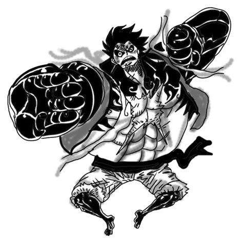 Luffy gear 4 by elfkingdome on DeviantArt