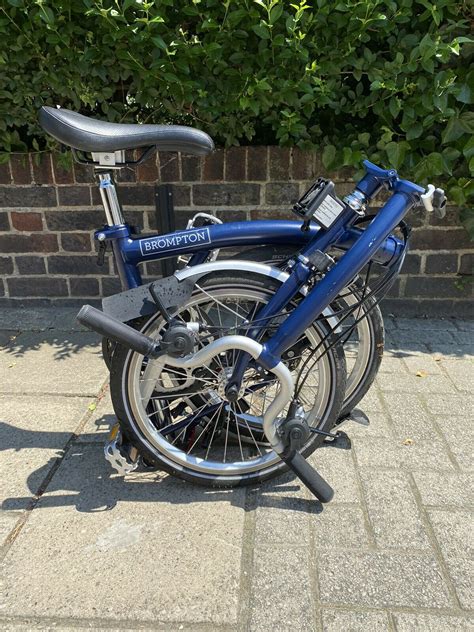 Brompton H6L Tempest Blue 6 Speed Folding Bikes 4U Folding Bikes 4U