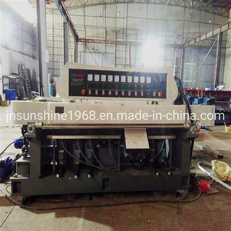 Spindles Degree Glass Straight Line Edging Polishing Machine