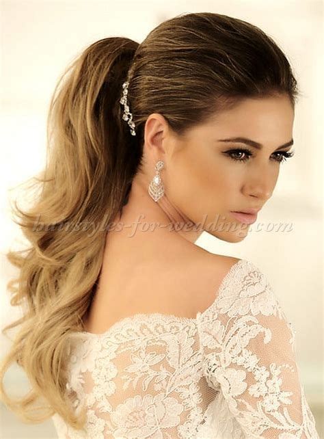 Ponytail Hairstyles Ponytail Wedding Hairstyle Hairstyles For Weddings